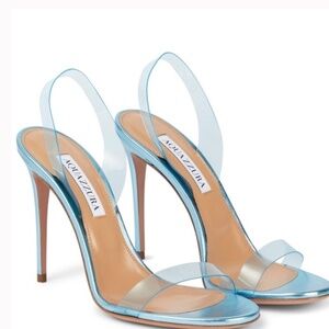 Aquazurra So Nude Plexi 105 Never Worn 39.5